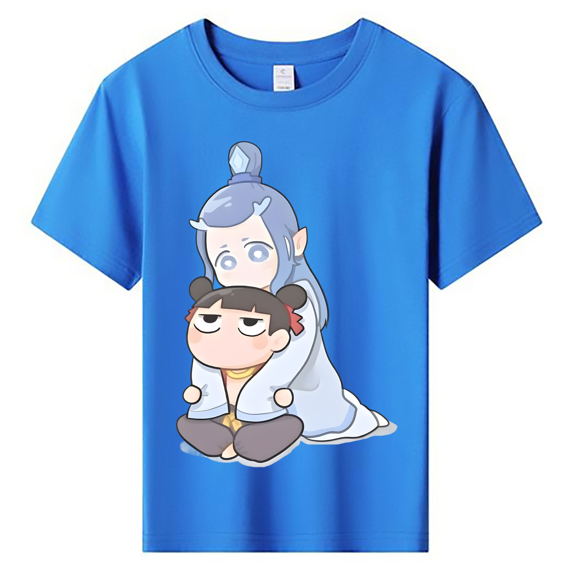 （画像用） Ne Zha 2 ナタ 魔童の大暴れ 綿100％キッズTシャツ（フロントプリント）